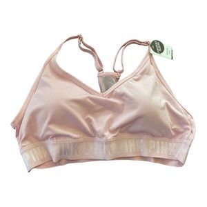 PINK Victoria’s Secret Light Pink Sports Bra Womans Size M